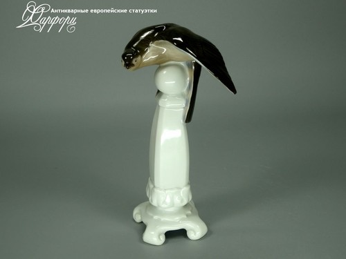 Купить фарфоровые статуэтки Rosenthal, Сокол на столбе, Германия